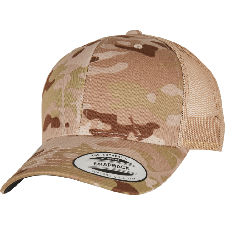 Casquette retro trucker multicam confort et respirante