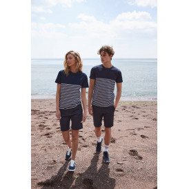 T-shirt breton à manches courtes