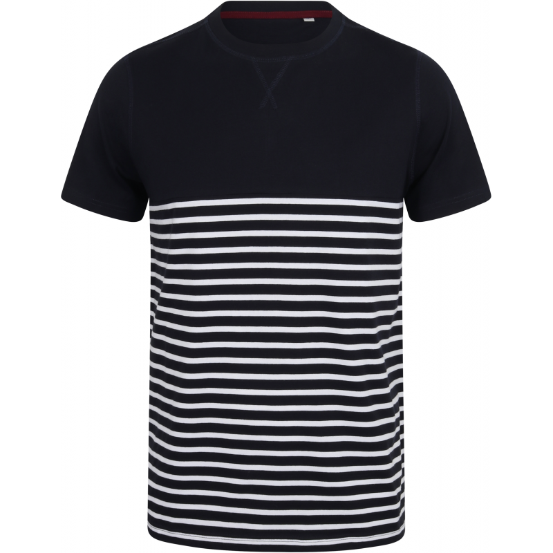 T-shirt breton à manches courtes