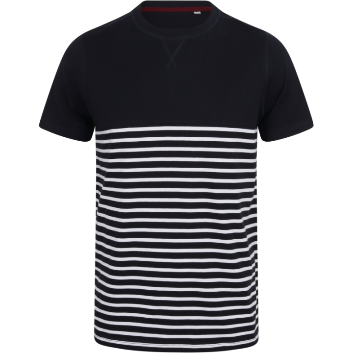 T-shirt breton à manches courtes