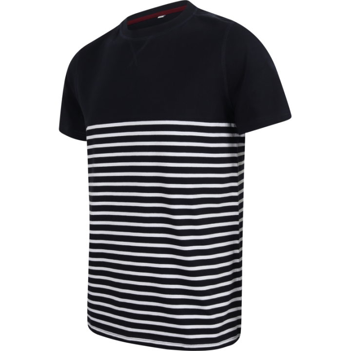 T-shirt breton à manches courtes