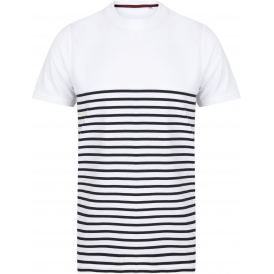 T-shirt breton à manches courtes
