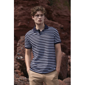 Polo jersey à rayures