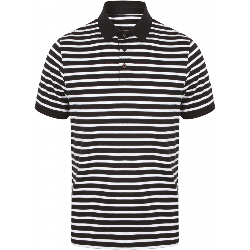 Polo jersey à rayures