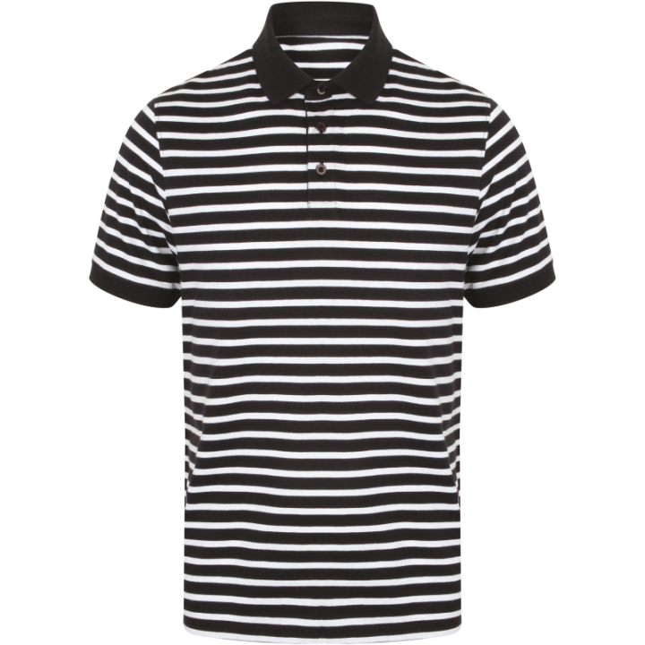Polo jersey à rayures