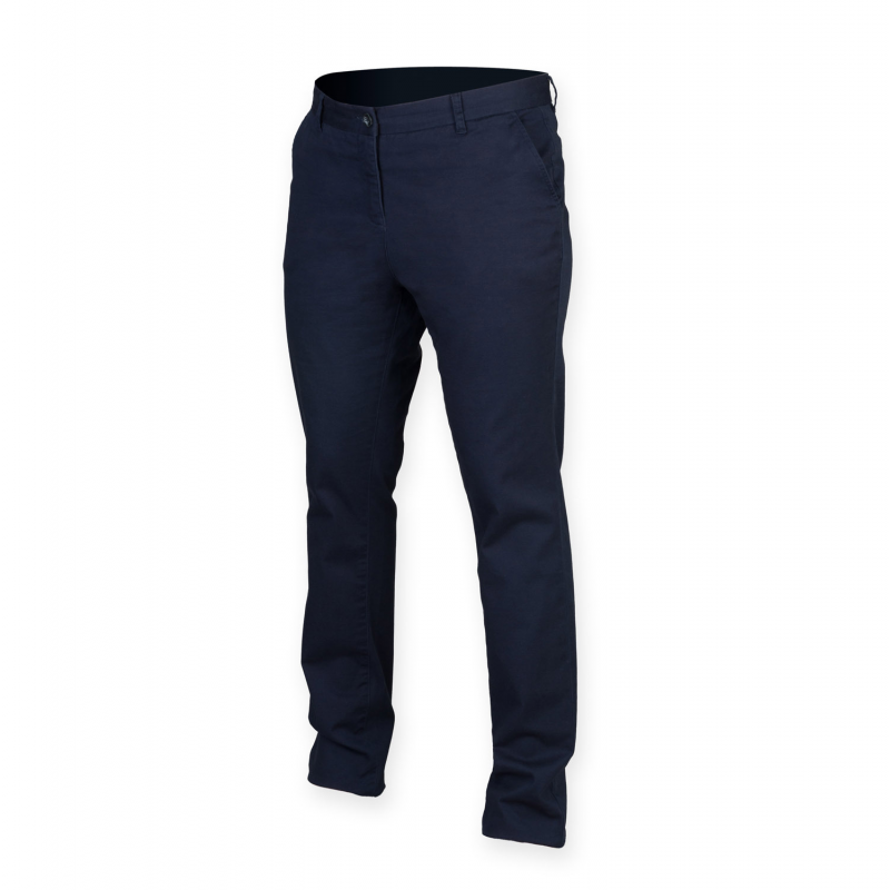 Pantalon chino stretch femme