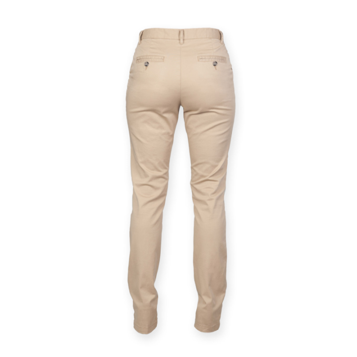 Pantalon chino stretch femme