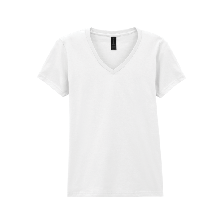 T-shirt femme col v gildan