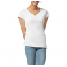 T-shirt femme col v gildan