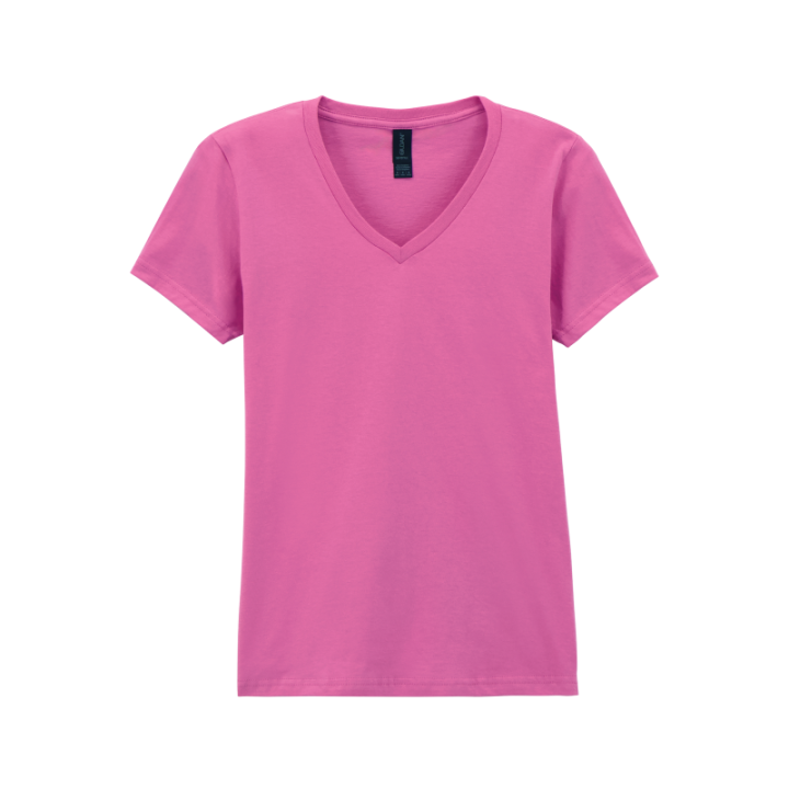 T-shirt femme col v gildan