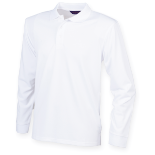 Polo homme manches longues respirant en Cool Plus HENBURY