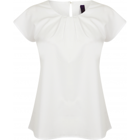 Top col plissé femme H597 | Henbury