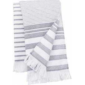 Serviette rayée avec franges (2)