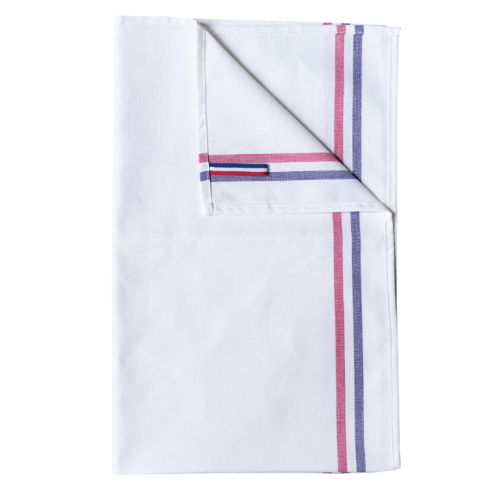 Essuie-vaisselle 2 rayures 82 cm x 48 cm Fabriqué en France