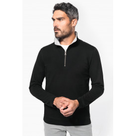 Sweat shirt col zippé trucker Kariban