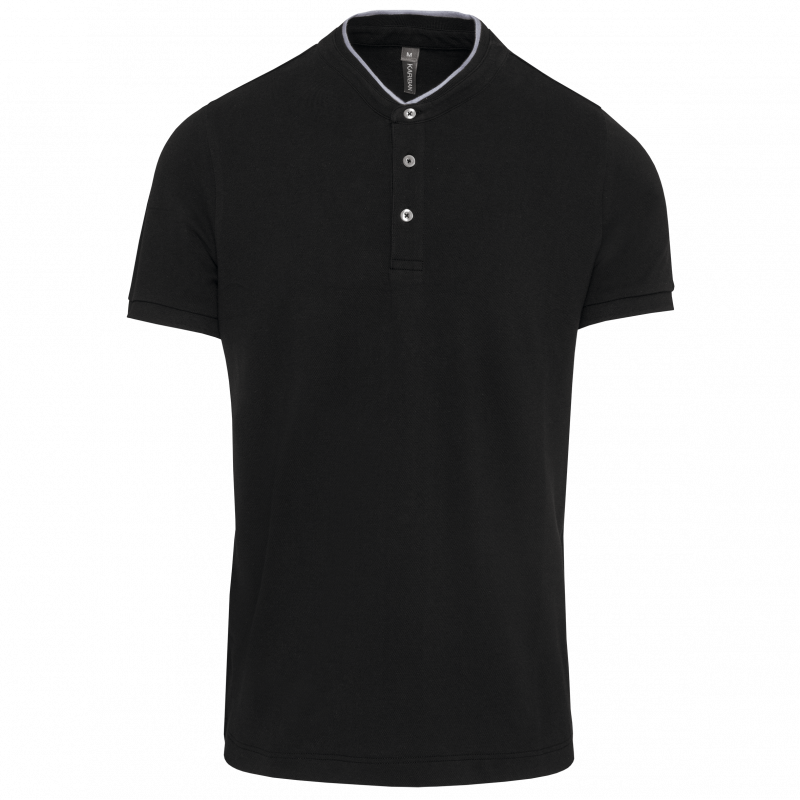 Polo col Mao manches courtes homme
