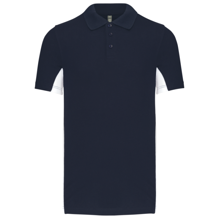 Polo bicolore manches courtes Flag Kariban