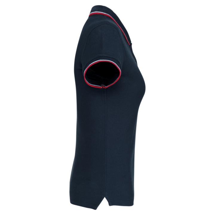 Polo contrasté manches courtes femme Kariban