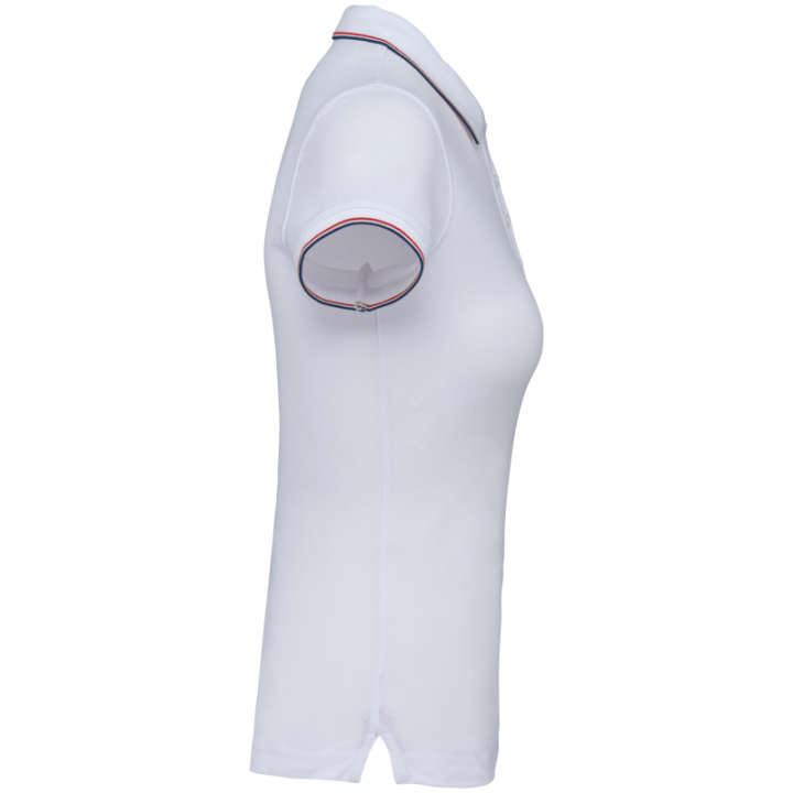 Polo contrasté manches courtes femme Kariban