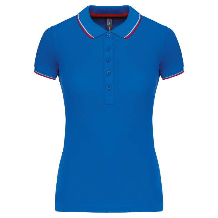 Polo contrasté manches courtes femme Kariban