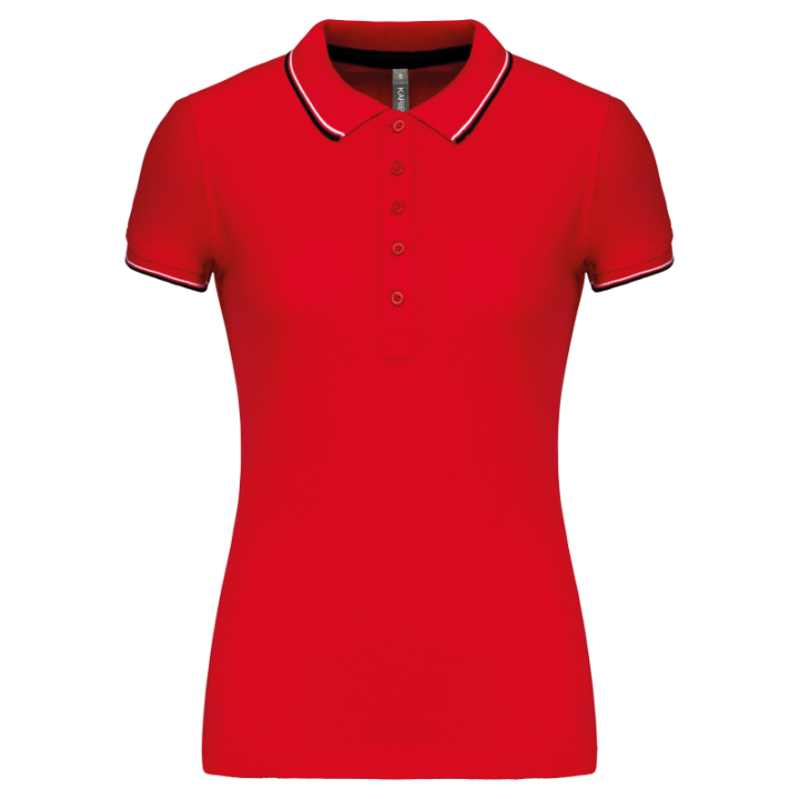 Polo contrasté manches courtes femme Kariban