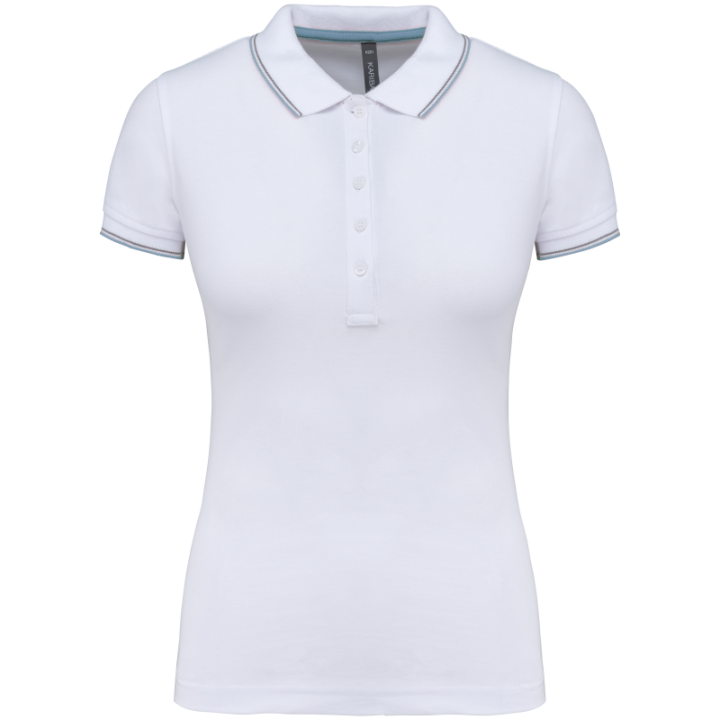 Polo contrasté manches courtes femme Kariban