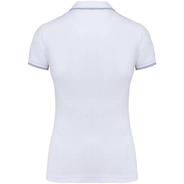 Polo contrasté manches courtes femme Kariban