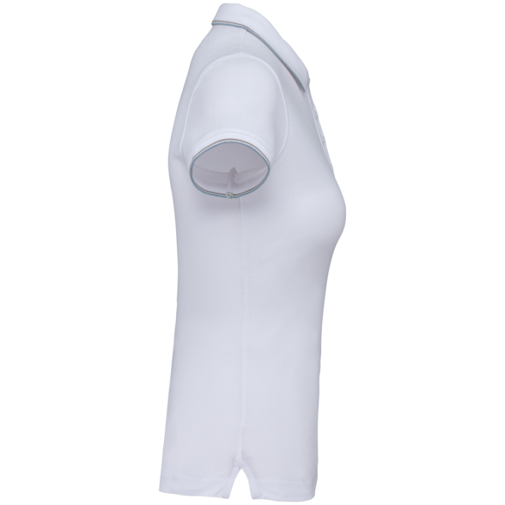 Polo contrasté manches courtes femme Kariban