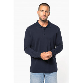 Polo piqué manches longues homme KARIBAN