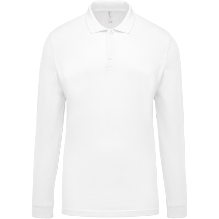 Polo piqué manches longues homme KARIBAN