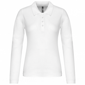 Polo piqué manches longues femme KARIBAN (2)