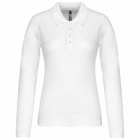 Polo piqué manches longues femme KARIBAN