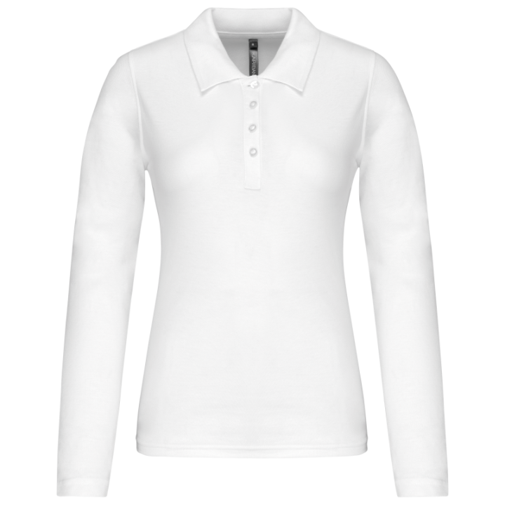 Polo piqué manches longues femme KARIBAN