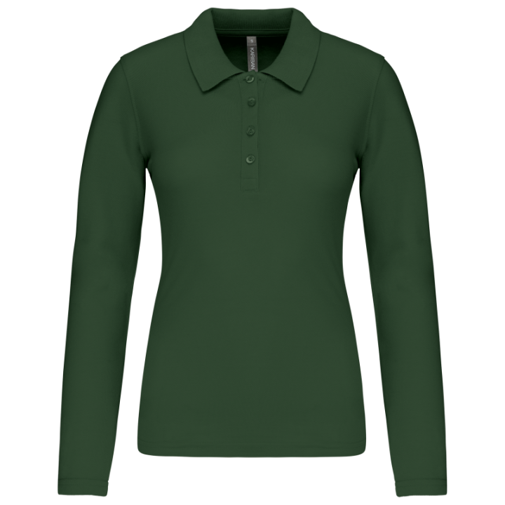 Polo piqué manches longues femme KARIBAN