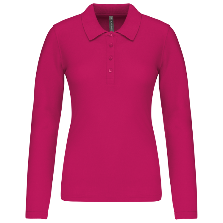 Polo piqué manches longues femme KARIBAN