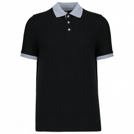Polo piqué bicolore homme (2)