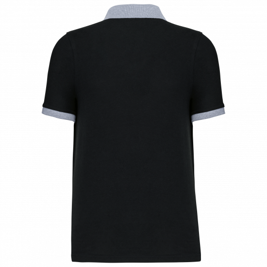Polo piqué bicolore homme