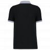 Polo piqué bicolore homme