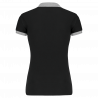 Polo piqué bicolore femme