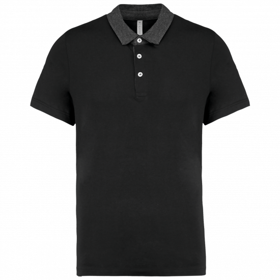 Polo jersey bicolore homme