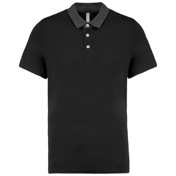 Polo jersey bicolore homme