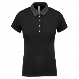 Polo jersey bicolore femme (2)
