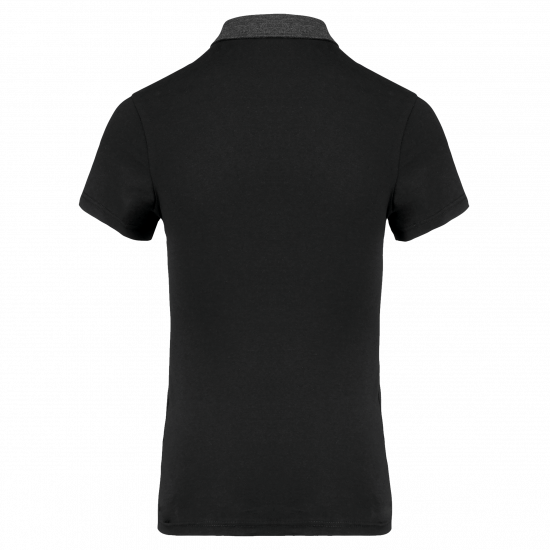 Polo jersey bicolore femme