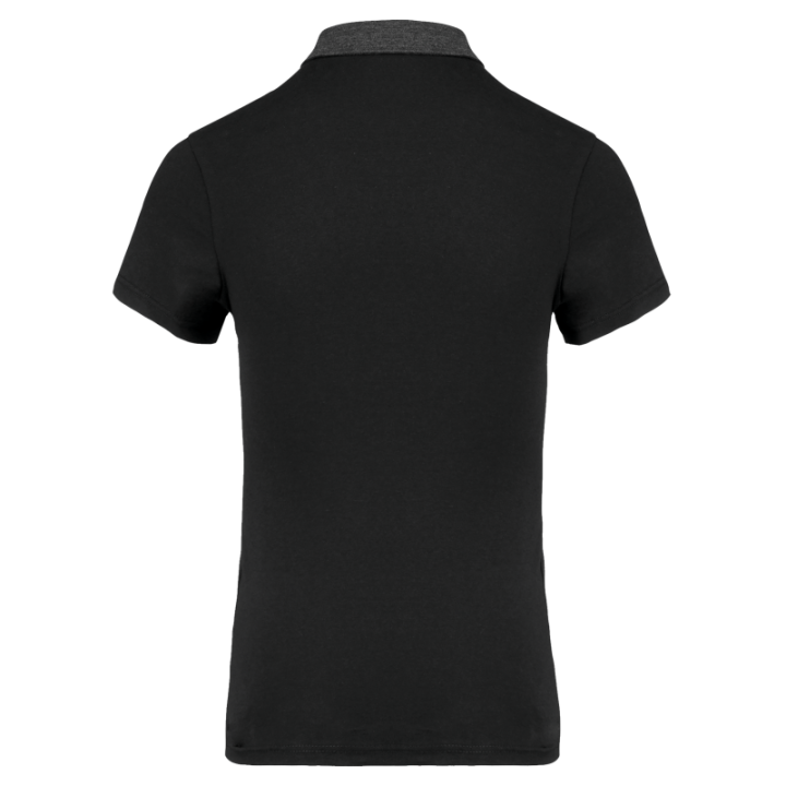 Polo jersey bicolore femme