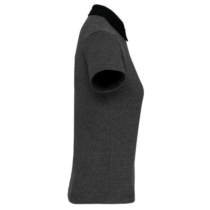 Polo jersey bicolore femme