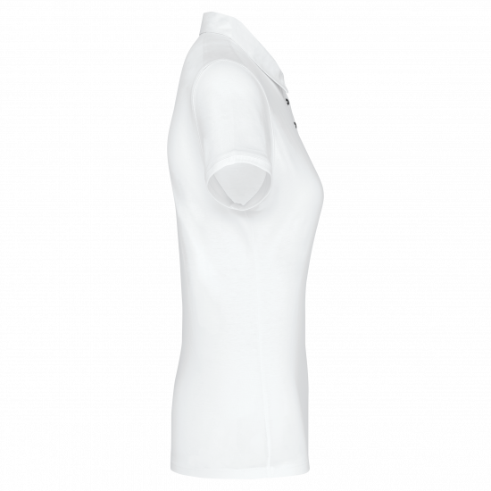 Polo jersey manches courtes femme