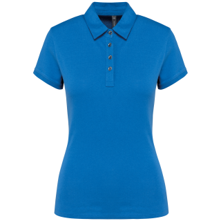 Polo jersey manches courtes femme