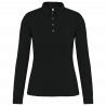 Polo jersey manches longues femme