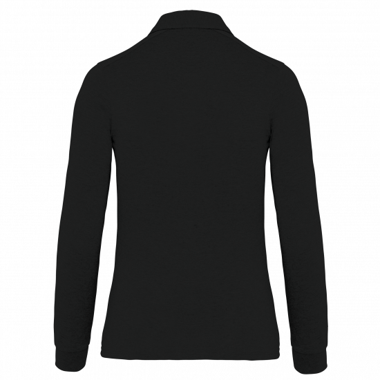 Polo jersey manches longues femme