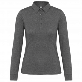Polo jersey manches longues femme